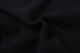 DAXUEN dark grey oversized distressed graphic knit sweater