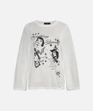 DAXUEN Distressed graphic long sleeve t-shirt