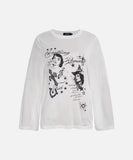 DAXUEN Distressed graphic long sleeve t-shirt