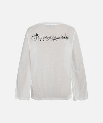 DAXUEN Distressed graphic long sleeve t-shirt