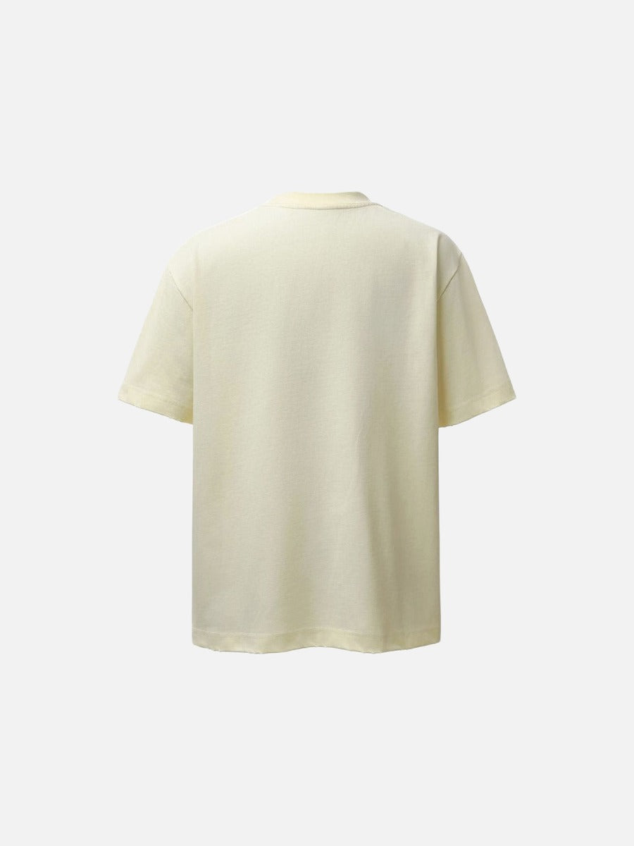 DAXUEN Distressed graphic loose-fit T-shirt