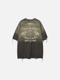 DAXUEN Distressed oversized graphic t-shirt
