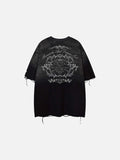 DAXUEN Distressed oversized graphic t-shirt
