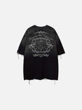 DAXUEN Distressed oversized graphic t-shirt
