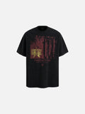 DAXUEN Men's oversized short-sleeved t-shirt with graphic print
