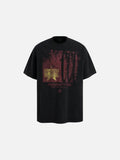DAXUEN Men's oversized short-sleeved t-shirt with graphic print