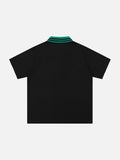 DAXUEN Short-sleeved polo shirt with graphic print