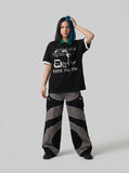 DAXUEN Short-sleeved polo shirt with graphic print — model photo
