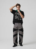 DAXUEN Short-sleeved polo shirt with graphic print — model photo
