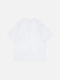 DAXUEN Distressed graphic portrait t-shirt in black and white