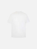 DAXUEN White short-sleeve t-shirt with distressed graphic print