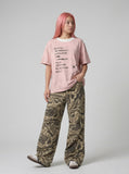 DAXUEN Distressed graphic short-sleeve t-shirt with star graphics — model photo