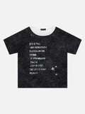 DAXUEN Distressed graphic short-sleeve t-shirt with star graphics