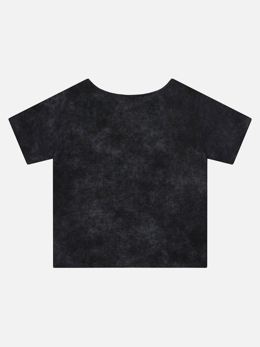 DAXUEN Distressed graphic short-sleeve t-shirt with star graphics