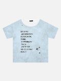 DAXUEN Distressed graphic short-sleeve t-shirt with star graphics