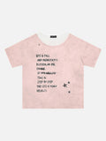 DAXUEN Distressed graphic short-sleeve t-shirt with star graphics