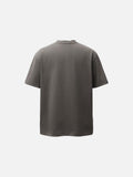 DAXUEN Distressed graphic T-shirt with raw-cut edges