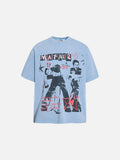DAXUEN Distressed graphic short-sleeve t-shirt