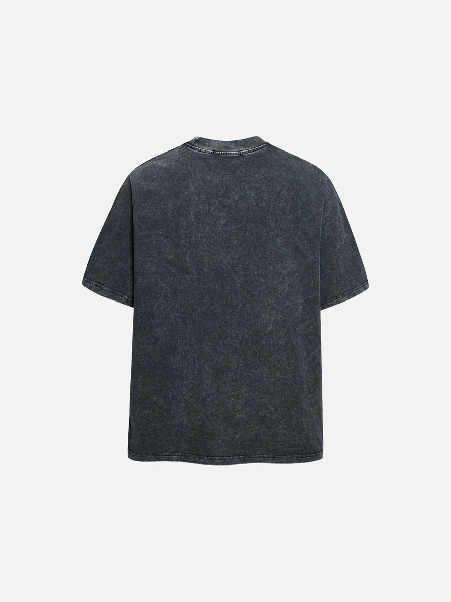 DAXUEN Distressed graphic short-sleeve t-shirt