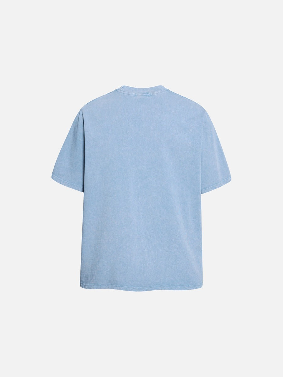 DAXUEN Distressed graphic short-sleeve t-shirt