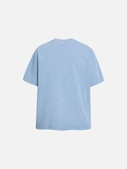 DAXUEN Distressed graphic short-sleeve t-shirt
