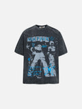 DAXUEN Distressed graphic short-sleeve t-shirt