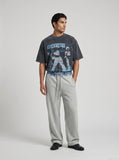 DAXUEN Distressed graphic short-sleeve t-shirt — model photo