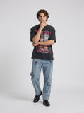 DAXUEN Distressed graphic short-sleeved T-shirt — model photo