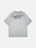 DAXUEN Distressed graphic short-sleeved T-shirt