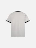 DAXUEN Distressed graphic t-shirt with waffle knit fabric