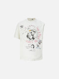 DAXUEN Distressed short-sleeved graphic T-shirt