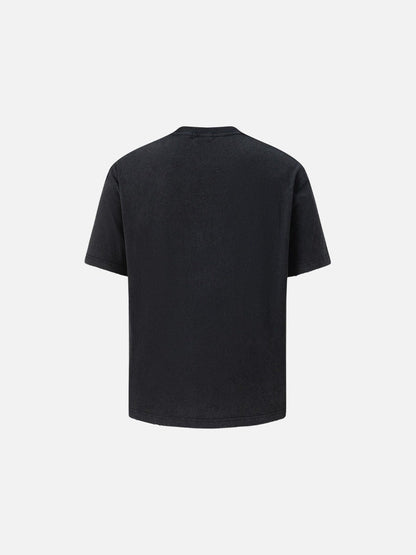 DAXUEN Distressed short-sleeved graphic T-shirt