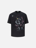 DAXUEN Distressed short-sleeved graphic T-shirt