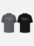 DAXUEN Distressed graphic short sleeve t-shirt