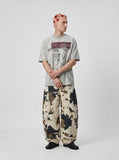 DAXUEN Distressed graphic print short-sleeve t-shirt — model photo