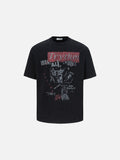 DAXUEN Distressed graphic print short-sleeve t-shirt