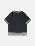 DAXUEN Distressed oversized short-sleeved graphic T-shirt