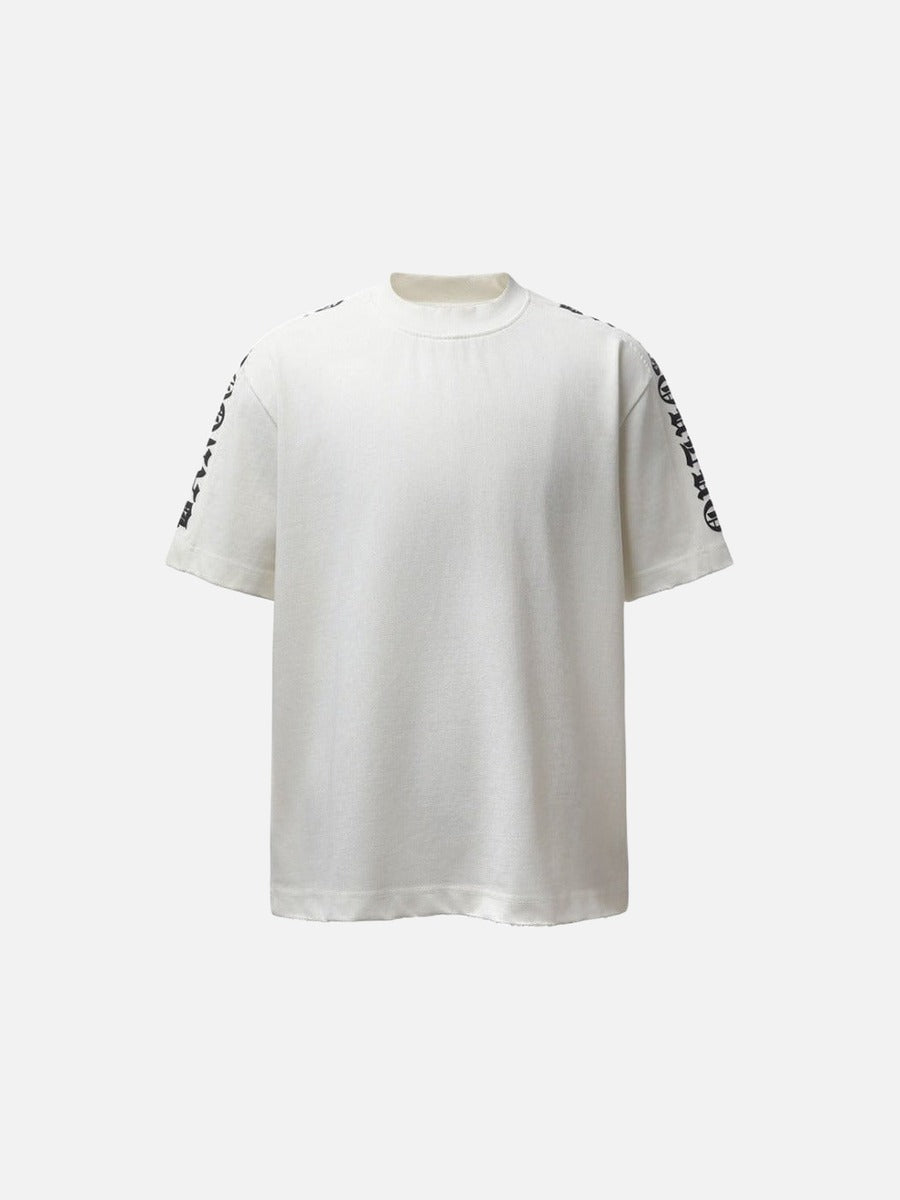 DAXUEN Distressed short-sleeved graphic t-shirt