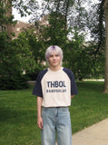 DAXUEN Short-sleeved crew-neck t-shirt with graphic print — model photo