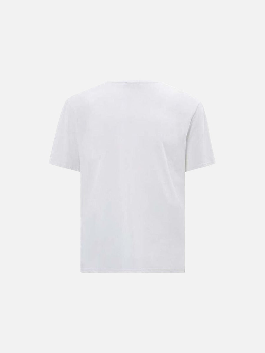 DAXUEN Oversized short-sleeved T-shirt with distressed graphic print