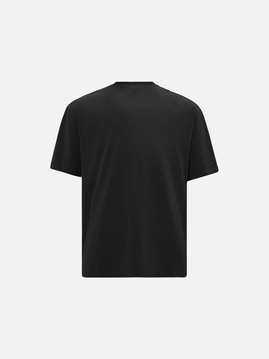 DAXUEN Oversized short-sleeved T-shirt with distressed graphic print