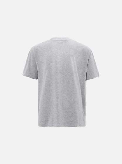 DAXUEN Oversized short-sleeved T-shirt with distressed graphic print