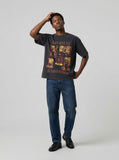 DAXUEN Distressed graphic t-shirt with vintage design — model photo