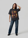 DAXUEN Distressed graphic t-shirt with vintage design — model photo