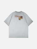 DAXUEN Distressed graphic t-shirt with vintage design