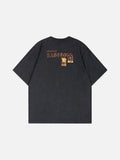 DAXUEN Distressed graphic t-shirt with vintage design