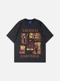 DAXUEN Distressed graphic t-shirt with vintage design