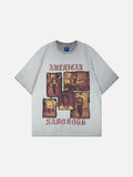 DAXUEN Distressed graphic t-shirt with vintage design