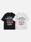 DAXUEN Oversized distressed graphic tie-dye short-sleeve T-shirt