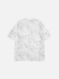 DAXUEN Oversized distressed graphic tie-dye short-sleeve T-shirt